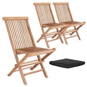 6 Chaises de jardin TOLEDO avec coussin - House Nordic