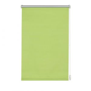 GARDINIA Store Enrouleur Occultant Thermique à Coller/Clipser, Grande Réflexion de la Lumière, Économie d'Énergie, Opaque, Kit Montage Inclus, Store Thermique EASYFIX, Vert Pomme, 100 x 150 cm (LxH)