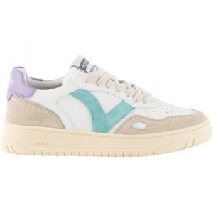 Victoria Baskets effet cuir et cuir fendu Seul
