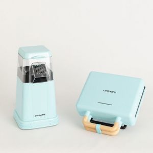 Pack - popcorn maker machine à pop-corn + stone 3 en 1 studio - fabricant de sandwich, gril et gaufrier