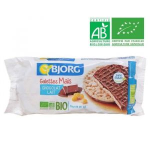Bjorg Galettes Ma&iuml;s Chocolat Au Lait Bio - Le Paquet De 6 - 100 G