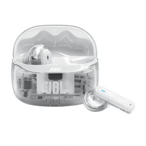 JBL Tune Beam 2 Ghost Edition Blanc