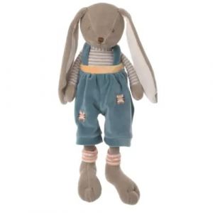 Bunny Brothers 30 cm Salopette bleu fonce