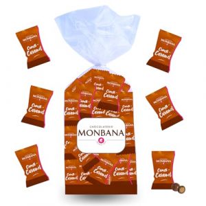 MONBANA 100 Crousti-Caramel 300g de Croustilles au Chocolat à Offrir ou à Partager pour Noël