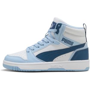 Puma Chaussures rebound v6 mid blanc dark bébés
