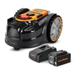 Lawnmaster Robot Tondeuse À Gazon 250m2 Sans Fil Avec Batterie Dm15