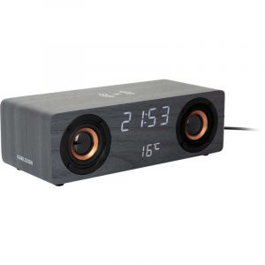 Present time Réveil avec chargeur à induction et enceinte Bluetooth Classic