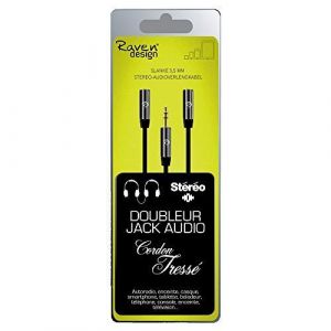 Raven 250112 - Doubleur de casque Jack 3,5 mm