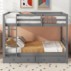 Lit double avec 4 tiroirs 140x200 cm, adapté aux adultes/enfants, tête de lit avec rangement, usb inclus, led, cuir artificiel, matelas non inclus,