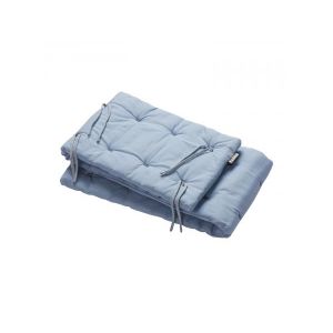 Image de Leander Tour de lit linea/luna en coton bio, bleu pastel
