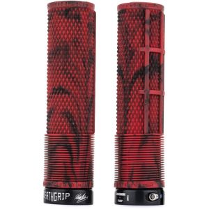 DMR Brendog FL DeathGrip Grips Ø31,3mm, rouge/noir Poignées standards