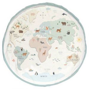 Play & Go Sac rangement / Tapis - Carte du Monde