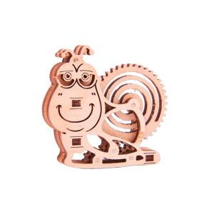 Jeux de construction en bois escargot de 15 pièces Woodtrick Mecanisme 3D