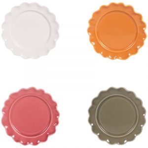 Table passion Set de 4 assiettes &agrave; pain Agra 15 cm