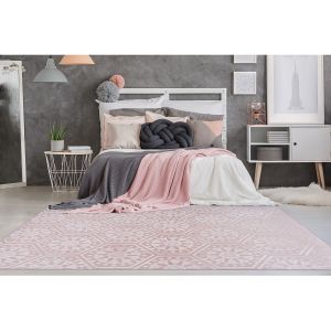 Arte Espina Paris Prix - Tapis Moderne Fait Main monroe Ii Rose 81 X 150 Cm