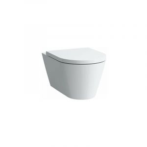 Image de Laufenn WC mural Kartell en marche, lave-vaisselle, chasse d'eau sans rebord, 545x370x355, Coloris: Blanc avec LCC - H8203374000001