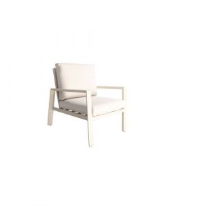 Hesp&eacute;ride - Fauteuil de salon en aluminium LUZANE - Argile - Luzane