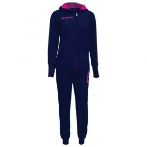 Givova, survêtement donna, bleu/fuxia, S