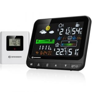 Bresser Station Météo sans Fil - Neomeo H - Capteur Extérieur - Alarme de Température - Indicateur de Confort