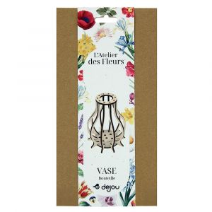 Vase bouteille à monter en bois