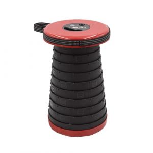 Wedo SITTOGONXT PP Tabouret télescopique de Camping certifié TÜV & GS | troisième génération amélioré Poids 1,06 kg capacité de Charge 150 kg Couleur Rouge