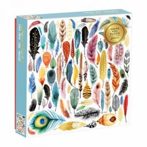 Galison Puzzle 500 pièces : Plumes festives