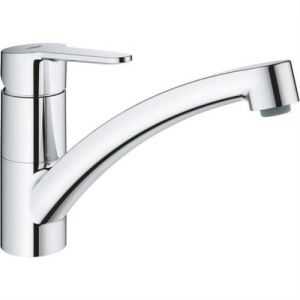 Mitigeur évier GROHE Start Eco Chromé Bec bas Métal