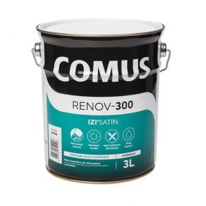 Image de Comus IZI'SATIN - Peinture phase aqueuse finition B Blanc - Satiné 3.00 Litre(s)