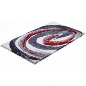 Grund Tapis de salle de bain COLANI 42 gris / rouge 60 x 100 cm / Couleur: Gris rouge / Référence: b2613-016001012