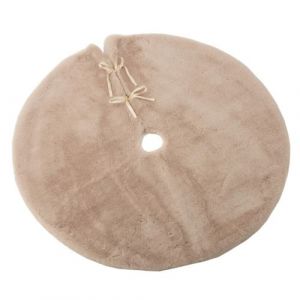 J-Line Cache-Pied pour Sapin Rond 90cm Beige