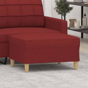 VidaXL Repose-pied Rouge bordeaux 70x55x41 cm Tissu