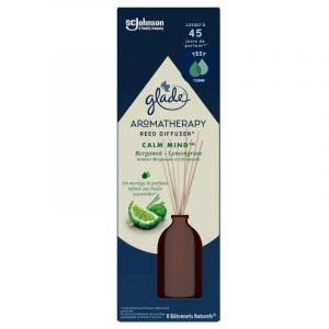 Glade - PACK DE 6 AROMATHÉRAPIE - BÂTONNETS - CALM MIND BERGAMOTE & CITRONNELLE