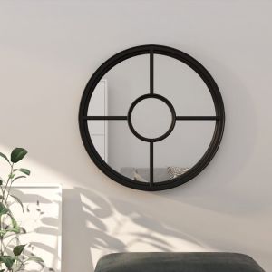 VidaXL Miroir Noir 40x4 cm Fer pour utilisation &agrave; l'int&eacute;rieur