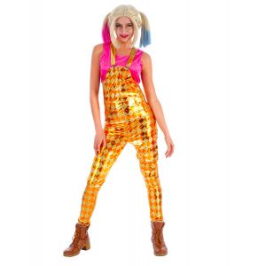 Déguisement salopette à losanges femme Couleur Jaune Taille L