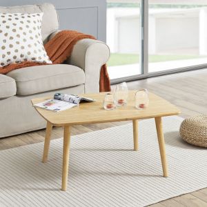 Table basse Nurmij&auml;rvi pour salon en bambou 40 x 80 x 60 cm [en.casa]