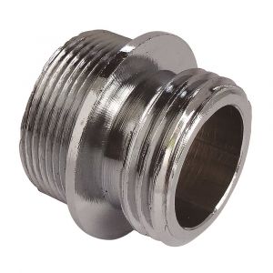 Raccord de bec chromé M15/21 vers M24x100 - Adaptateur robinet Bricard