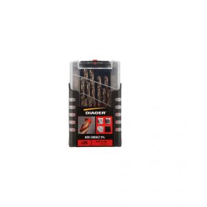 Image de Diager Coffret 25 pcs HSS cobalt 5% D. 1 à 13 mm