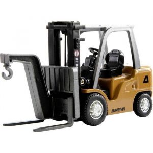 Amewi Mini Chariot élévateur en métal 8 canaux 1:64 RTR télécommandé pour Enfant à partir de 6 Ans Jaune/Noir