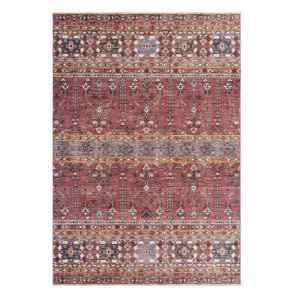 Unamourdetapis Tapis salon ton sur ton 60x120 LYN11 Vintage A Rouge