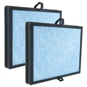 Image de Vhbw 2x Filtres H13 remplacement pour AROEVE MK04 pour purificateur d'air - Filtre de rechange avec charbon actif int&eacute;gr&eacute;