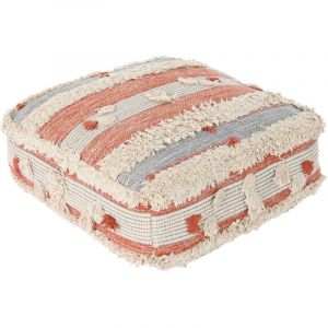 Dkd Home Decor - Coussin De Sol Coton 60X60X25 6300 Gr, Lignes