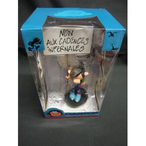 Plastoy Figurine collectoys Gaston Lagaffe avec pancarte