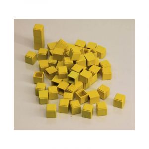 Wissner 100 cubes unités jaunes en Re-plastic - base 10