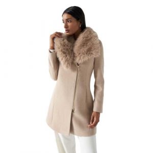 Manteau The reimagined wool coat with fur - Salsa