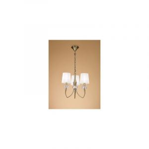 Mantra Suspension LOEWE Laiton antique E14 3x13W 60-200cm -
