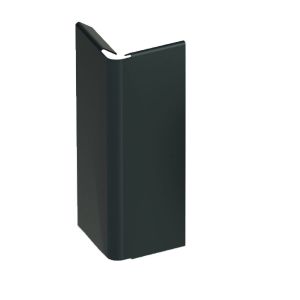Jonction angle sortant pour profilé clipsable - JOUPLAST - 100 mm - Gris anthracite