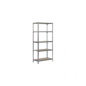 Simon Rack Etagère 5 niveaux 750 Kg L. 1000 x Ht. 2000 x P. 500 mm KIT MADERCLICK PLUS 5/500 GALVA/BOIS - 778100025201055 - Simonclick