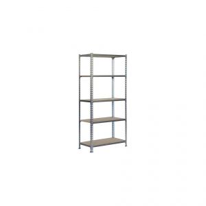 Image de Simon Rack Etagère 5 niveaux 750 Kg L. 1000 x Ht. 2000 x P. 500 mm KIT MADERCLICK PLUS 5/500 GALVA/BOIS - 778100025201055 - Simonclick