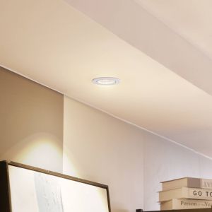 LED Spot encastrable haute tension à intensité variable 'Zarik' en aluminium pour salon & salle à manger - blanc