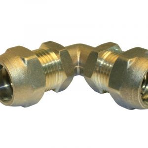 Quick Plomberie Raccord coudé 90° à compression laiton D.12 pour pex